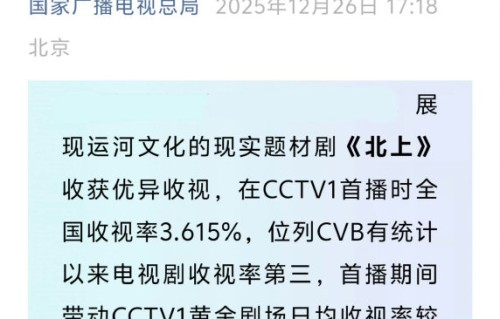 白鹿的《北上》在奖项上有什么优势？