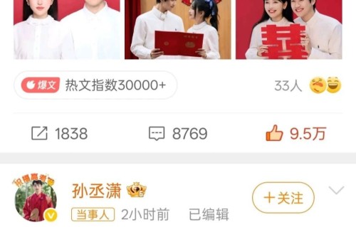 金莎孙丞潇官宣领证！相差17岁的姐弟恋，凭婚前财产公证打脸质疑