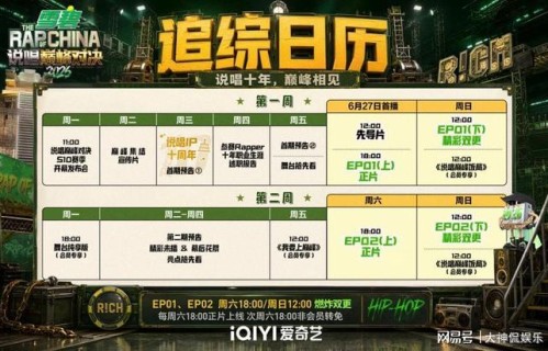 夏天最“烫”的综艺，《说唱巅峰对决2026》6月27号主打一个燥！