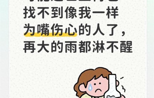 可能这世上再也找不到像我一样为嘴伤心的人了，再大的雨都淋不醒
