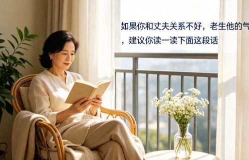 如果你和丈夫关系不好，老生他的气，建议你读一读下面这段话