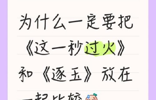 《逐玉》和《这一秒过火》口碑为何两极分化？