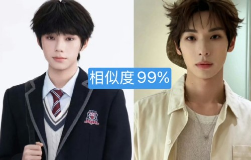 撞脸99%！颜安给王橹杰化妆，等于照镜子画自己？