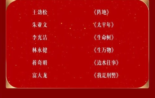 第33届金鹰奖提名名单出炉，于和伟胡歌杨紫等入围最佳男女主|第33届中国电视金鹰奖|中国电视|央视新闻