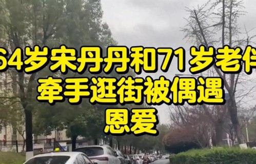 64岁宋丹丹与71岁老伴牵手逛街，甜蜜瞬间被网友偶遇